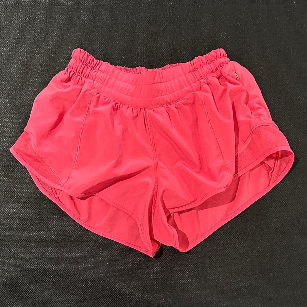 Lululemon Athletica Sonic Pink Hotty Hot Shorts
